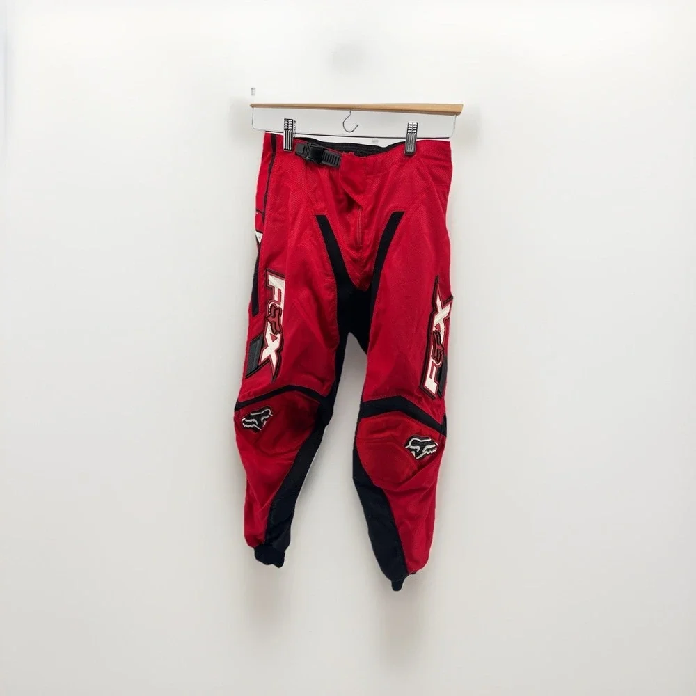 Fox Racing 180 Motocross Pants Youth 12-14 Red Black Size 28 MX Gear